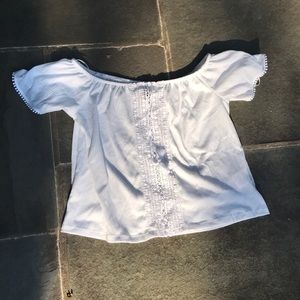 Off the shoulder peasant top